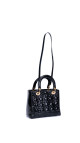 Christian Dior Lady Dior i Patent Skinn Veske – Svart