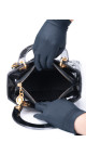 Christian Dior Lady Dior i Patent Skinn Veske – Svart