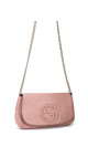 Gucci Soho Disco Bag i rosa skinn