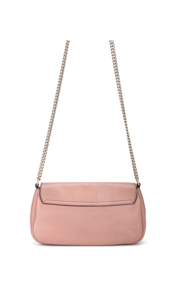 Gucci Soho Disco Bag i rosa skinn