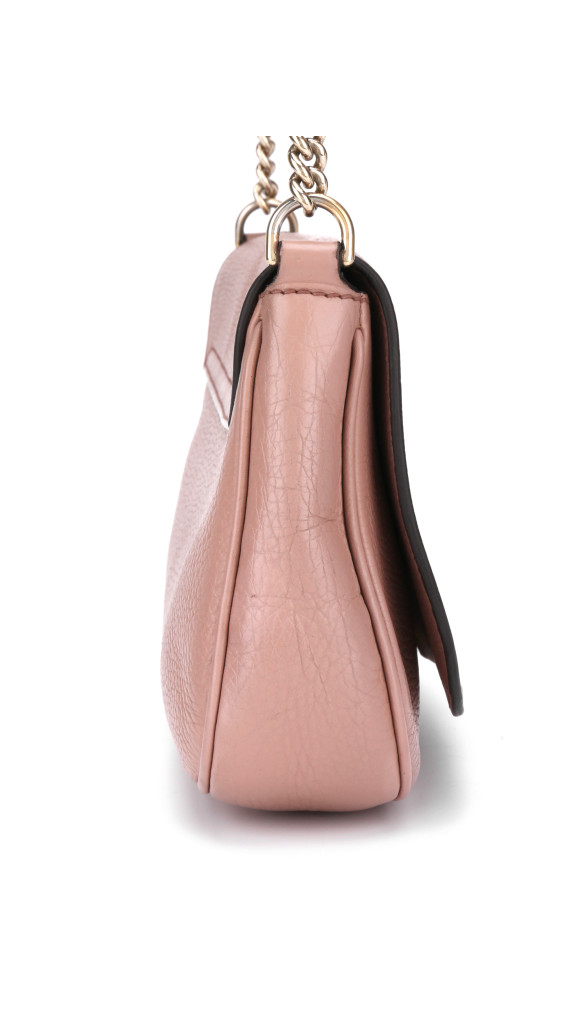 Gucci Soho Disco Bag i rosa skinn