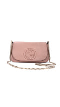 Gucci Soho Disco Bag i rosa skinn
