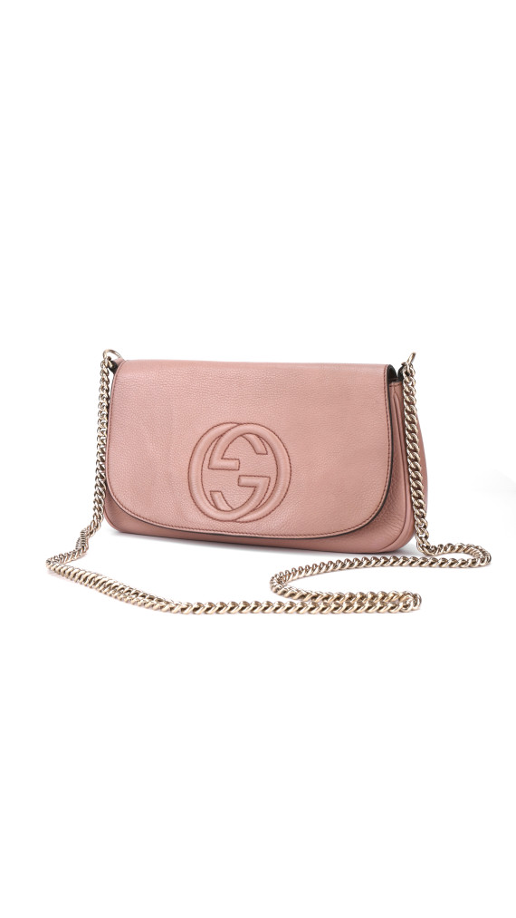Gucci Soho Disco Bag i rosa skinn