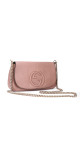 Gucci Soho Disco Bag i rosa skinn