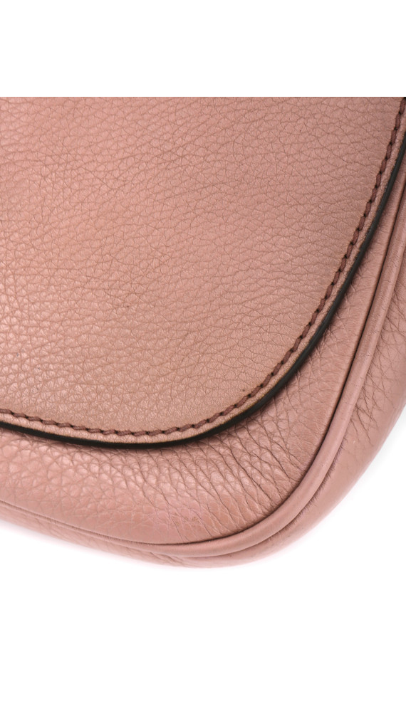 Gucci Soho Disco Bag i rosa skinn