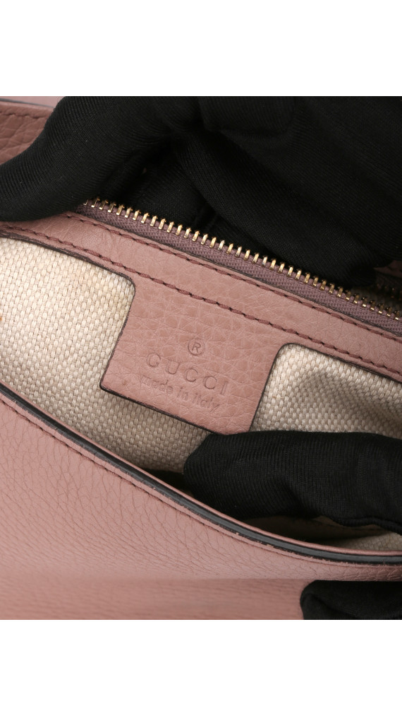 Gucci Soho Disco Bag i rosa skinn