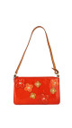 Louis Vuitton Monogram Vernis Flowers Shoulder Bag Oransjerød