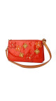 Louis Vuitton Monogram Vernis Flowers Shoulder Bag Oransjerød