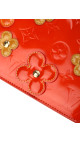 Louis Vuitton Monogram Vernis Flowers Shoulder Bag Oransjerød