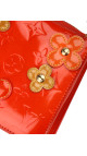 Louis Vuitton Monogram Vernis Flowers Shoulder Bag Oransjerød