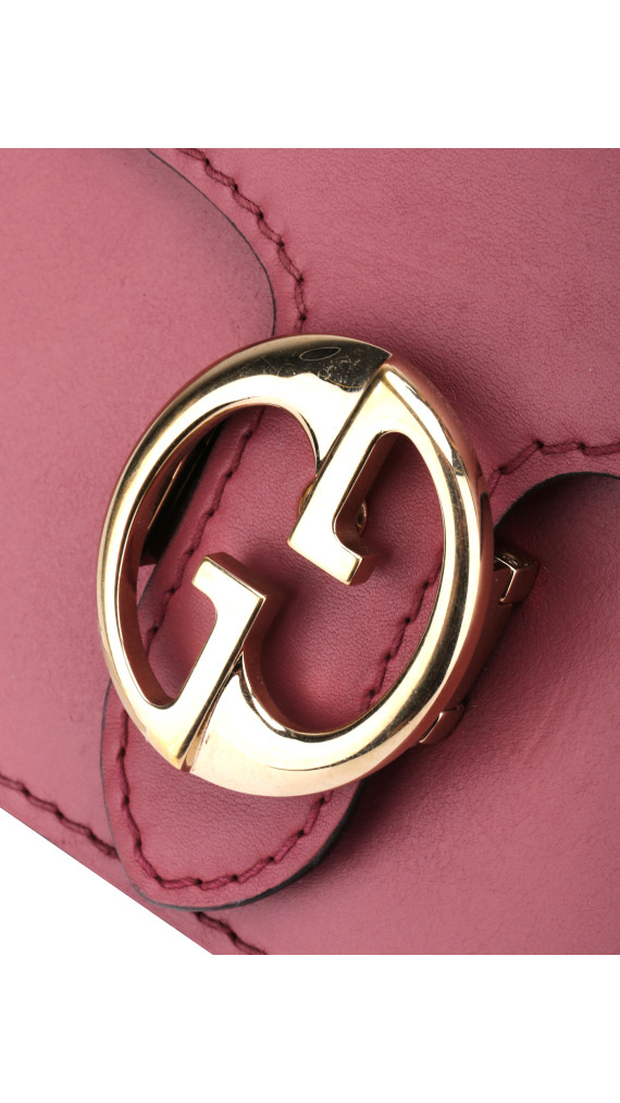 Gucci GG Marmont Mini Shoulder Bag i vinrød skinn