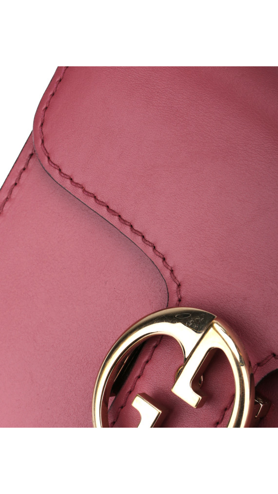 Gucci GG Marmont Mini Shoulder Bag i vinrød skinn