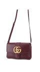 Gucci GG Marmont Skulderveske i Bordeaux Skinn