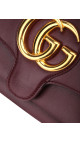 Gucci GG Marmont Skulderveske i Bordeaux Skinn