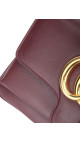 Gucci GG Marmont Skulderveske i Bordeaux Skinn