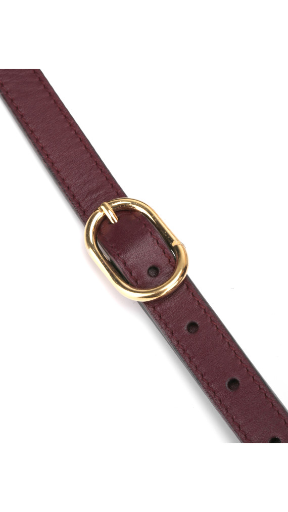 Gucci GG Marmont Skulderveske i Bordeaux Skinn