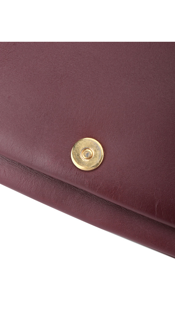 Gucci GG Marmont Skulderveske i Bordeaux Skinn