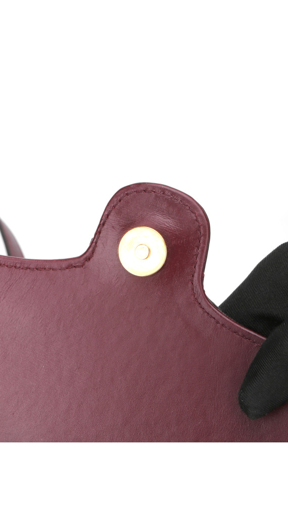 Gucci GG Marmont Skulderveske i Bordeaux Skinn