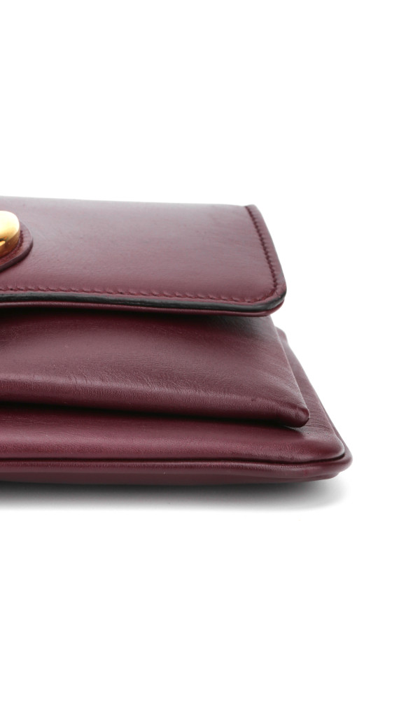 Gucci GG Marmont Skulderveske i Bordeaux Skinn