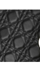 Lady Dior Medium Bag i Sort Lammeskinn med Gull-detaljer