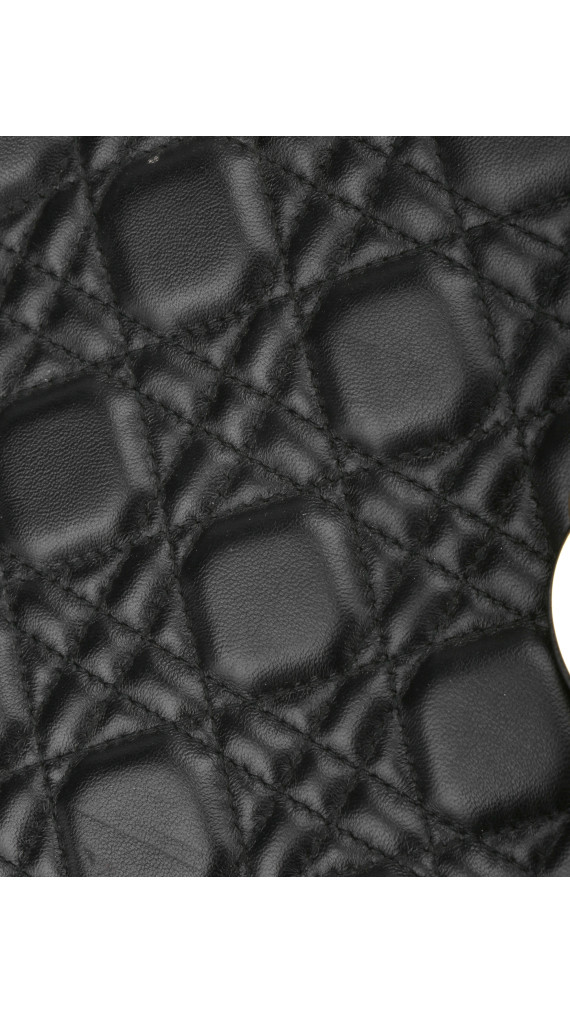 Lady Dior Medium Bag i Sort Lammeskinn med Gull-detaljer