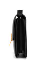 Celine Classic Box Bag i svart kalveskinn med gullspenne
