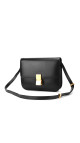 Celine Classic Box Bag i svart kalveskinn med gullspenne