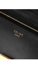 Celine Classic Box Bag i svart kalveskinn med gullspenne