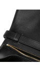 Celine Classic Box Bag i svart kalveskinn med gullspenne