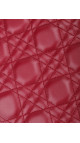 Lady Dior Medium Bag i rødt lammeskinn