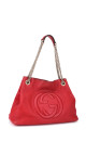 Gucci Soho Tote Bag i rødt skinn