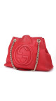 Gucci Soho Tote Bag i rødt skinn