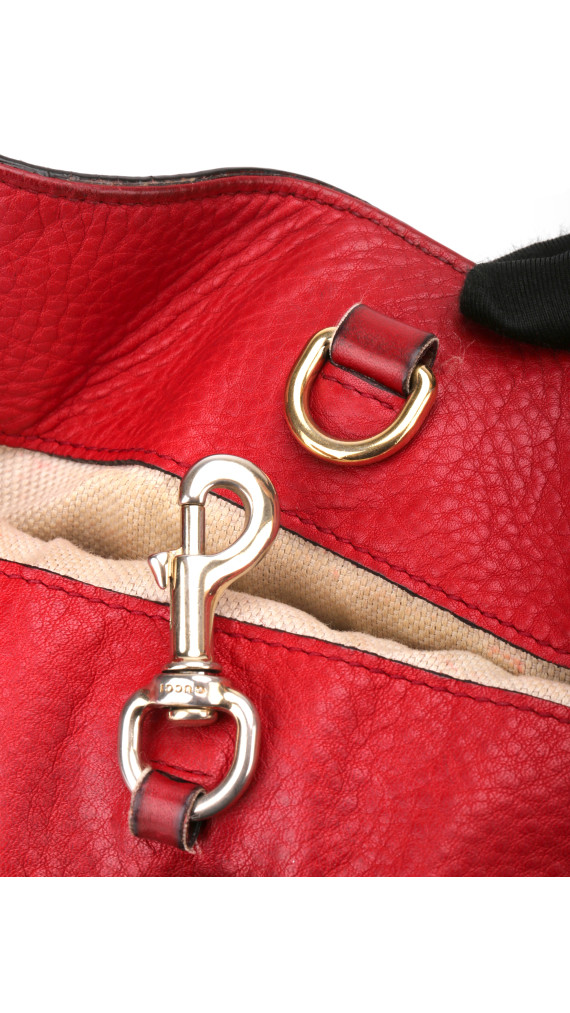 Gucci Soho Tote Bag i rødt skinn