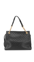 Gucci Tote i Gucci Signature skinn med elegante kjedehåndtak