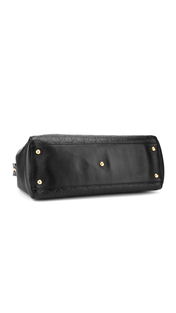 Gucci Tote i Gucci Signature skinn med elegante kjedehåndtak
