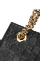 Gucci Tote i Gucci Signature skinn med elegante kjedehåndtak