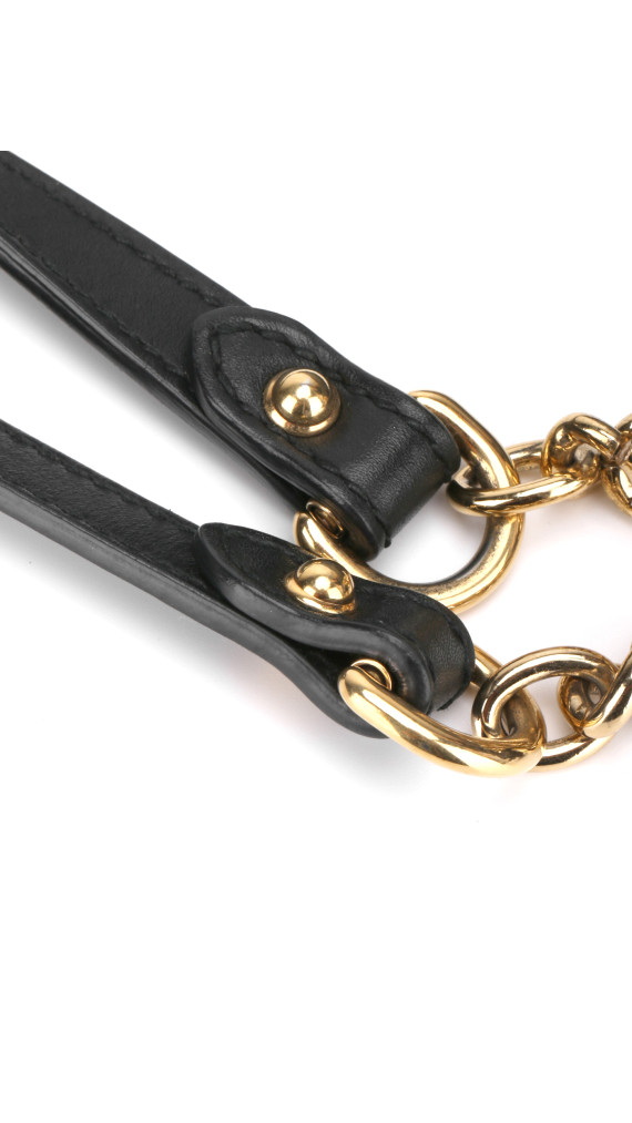 Gucci Tote i Gucci Signature skinn med elegante kjedehåndtak