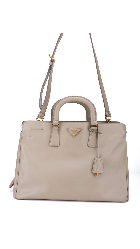 Prada Pomice Saffiano Lux Tote