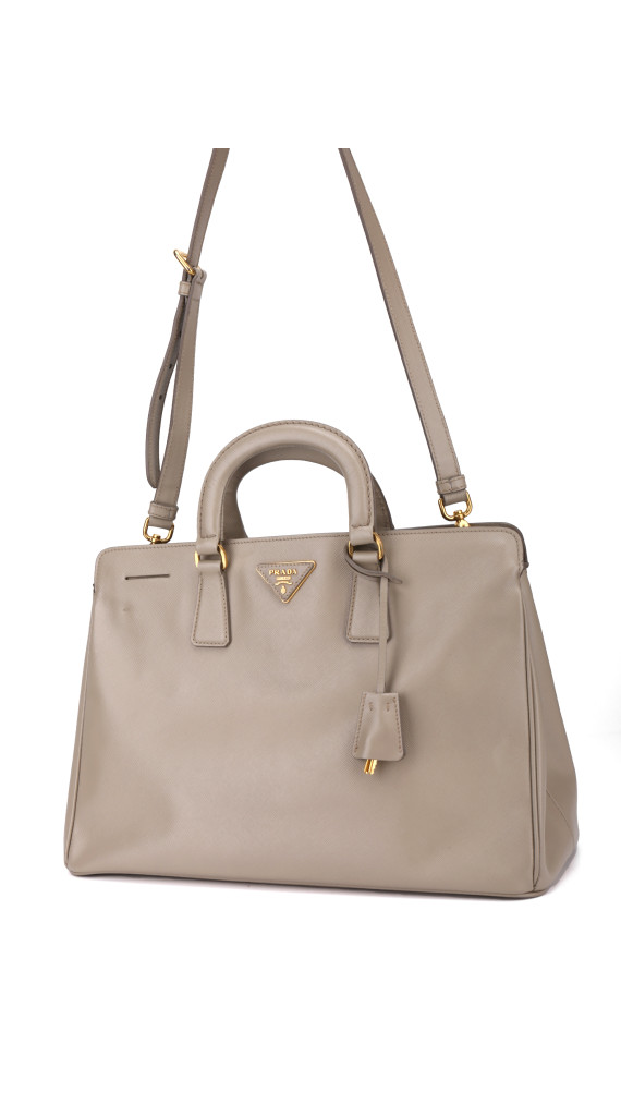 Prada Pomice Saffiano Lux Tote