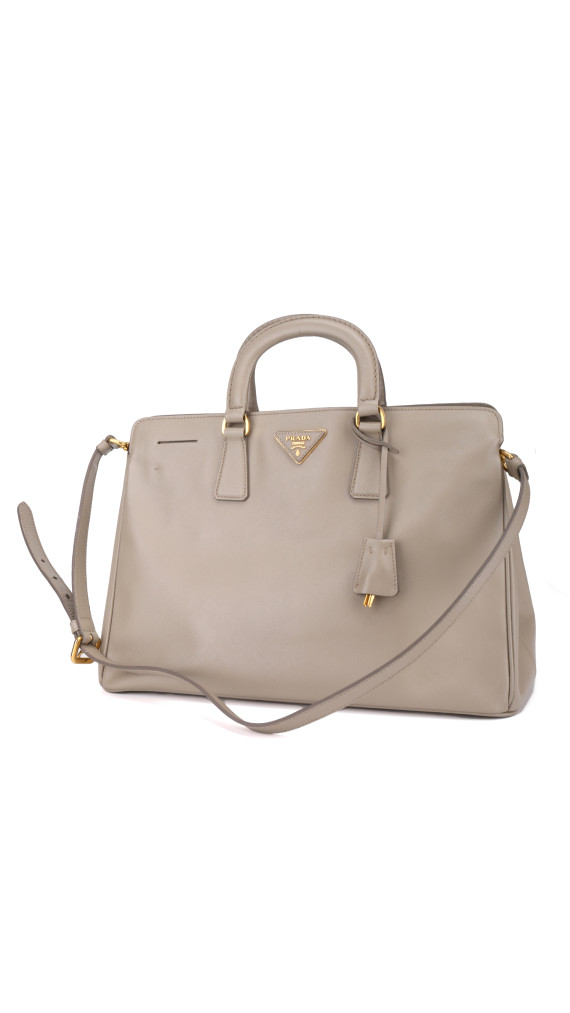 Prada Pomice Saffiano Lux Tote