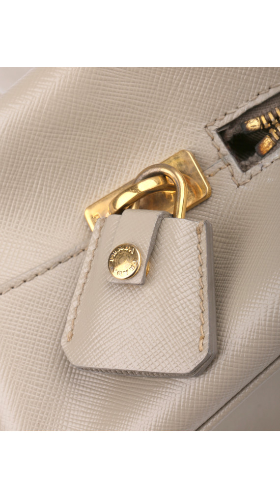 Prada Pomice Saffiano Lux Tote
