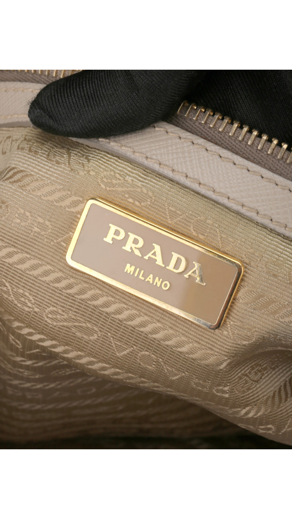 Prada Pomice Saffiano Lux Tote