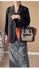 Celine Luggage Tote Bag i Canvas og Skinn – Tricolor