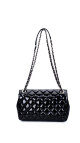 Chanel Classic Mini Flap Shoulder Bag I Sort Patent Skinn