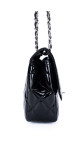 Chanel Classic Mini Flap Shoulder Bag I Sort Patent Skinn