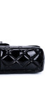Chanel Classic Mini Flap Shoulder Bag I Sort Patent Skinn