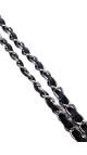 Chanel Classic Mini Flap Shoulder Bag I Sort Patent Skinn