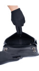 Chanel Classic Mini Flap Shoulder Bag I Sort Patent Skinn