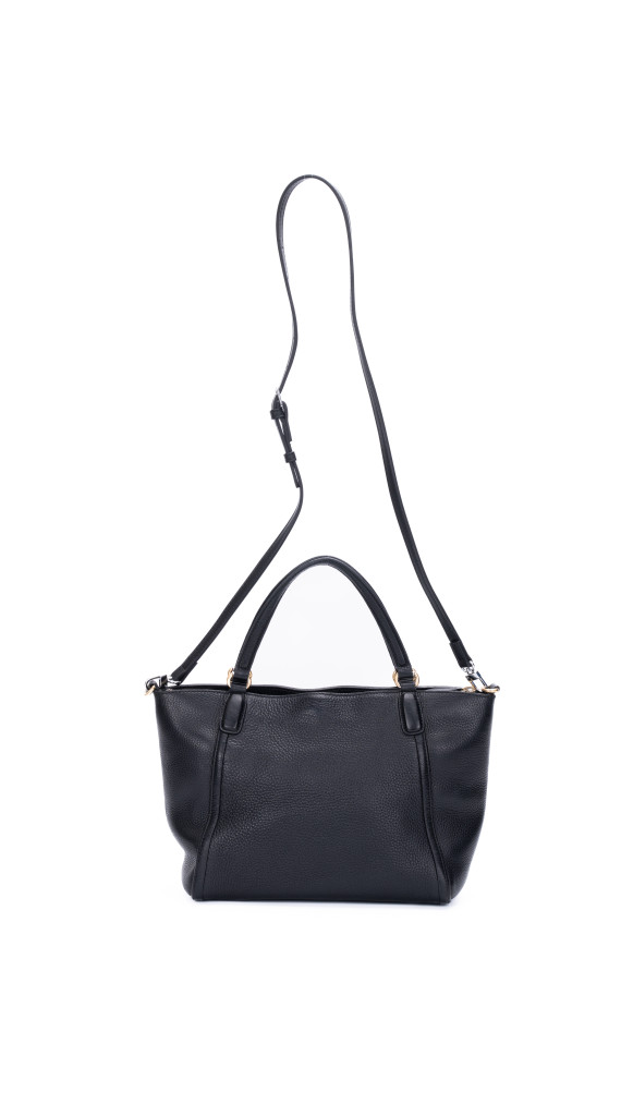 Gucci Soho Top Handel Tote Bag i Sort Skinn