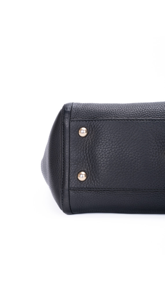 Gucci Soho Top Handel Tote Bag i Sort Skinn
